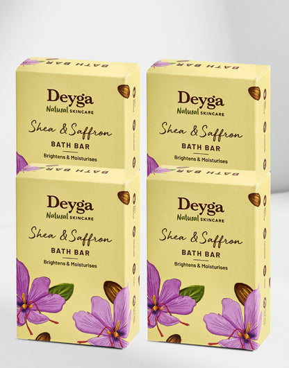 Shea Saffron Bath Bar