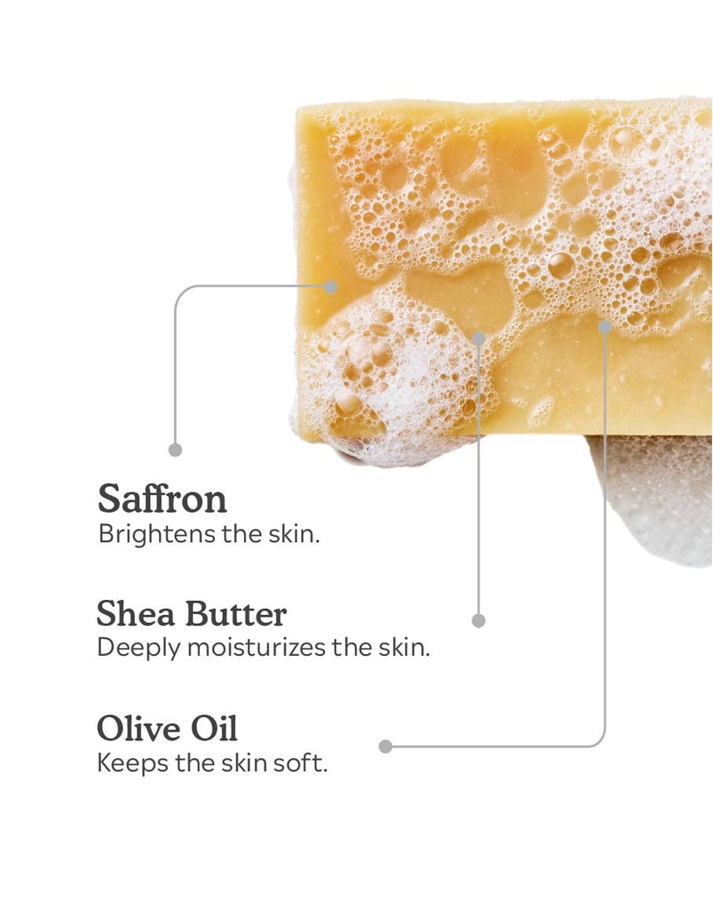 Ingredients of Deyga Shea Saffron soap