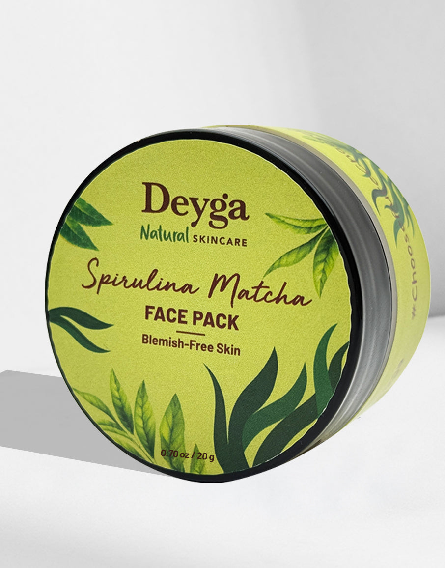 Spirulina Matcha Face Pack Mini 20g