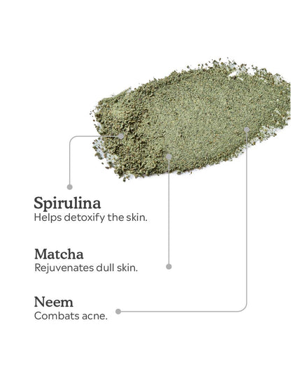 Spirulina Matcha Face Pack