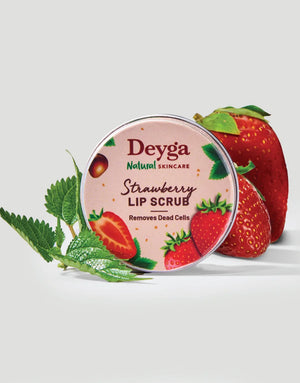 Best lip scrub for dark lips-Strawberry lip scrub for pink lips-Gentle lip exfoliator - strawberry lip scrub