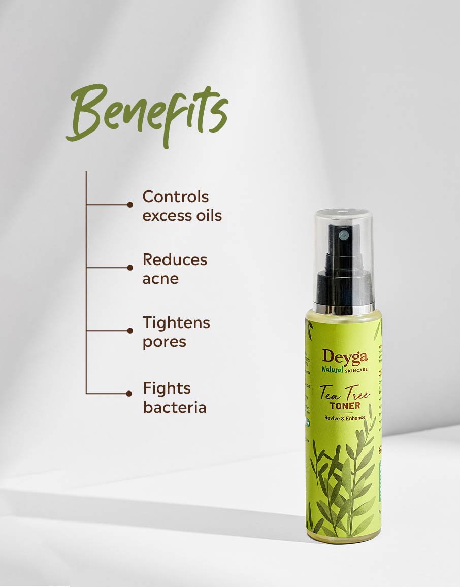 Toner to control oil-Tea tree toner to fight back bacteria