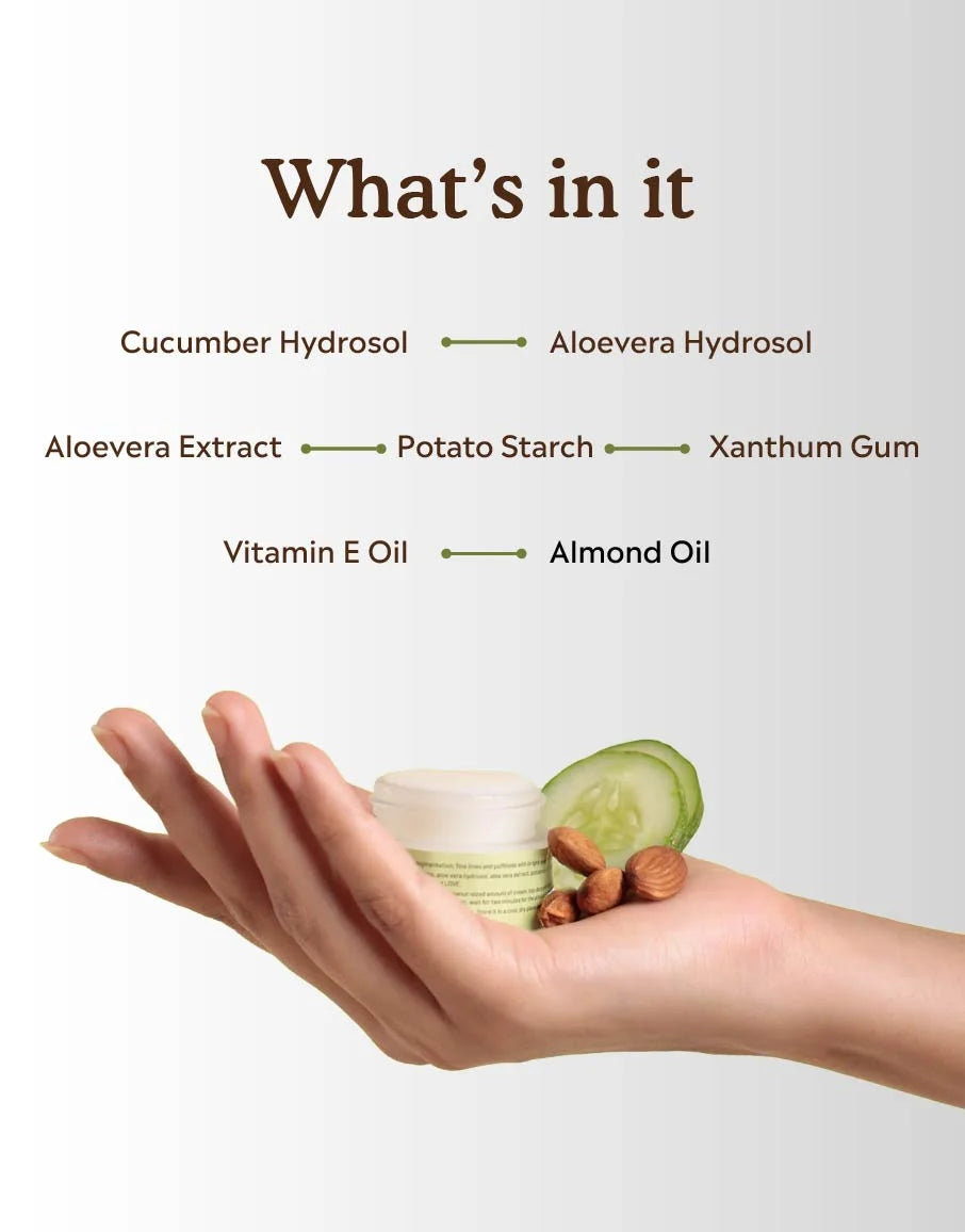 Best organic eye cream for dark circles - Ingredients