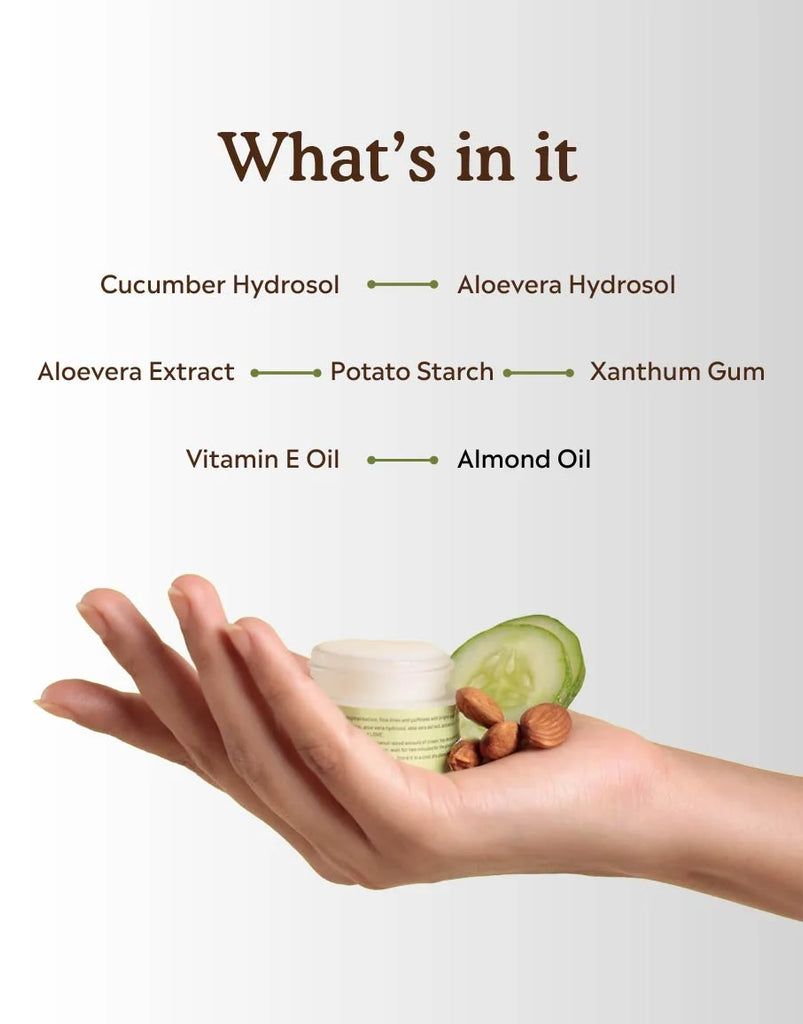 Best organic eye cream for dark circles - Ingredients