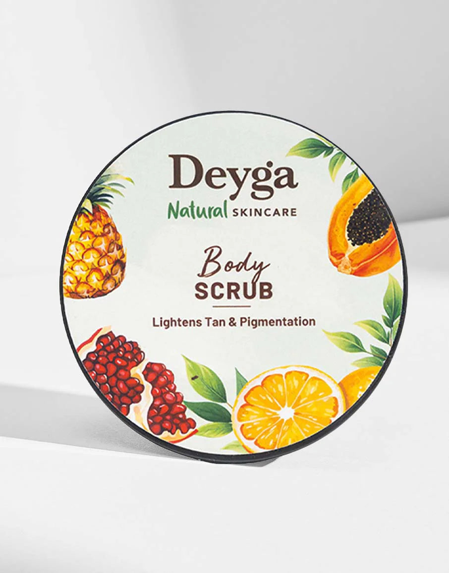 Deyga Body scrub - Lightens tan & pigmentation - best body scrub for women
