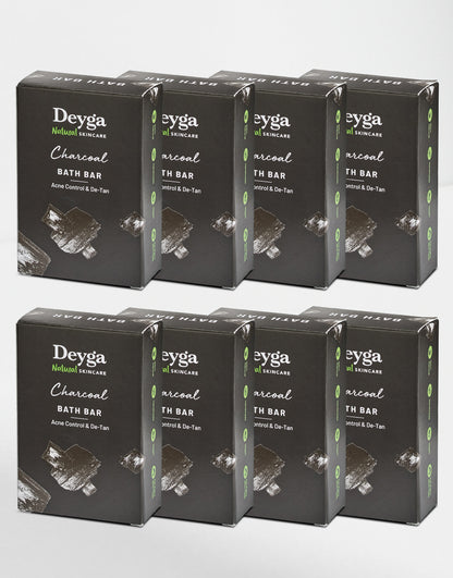 deyga Charcoal Bath Bar pack of 8