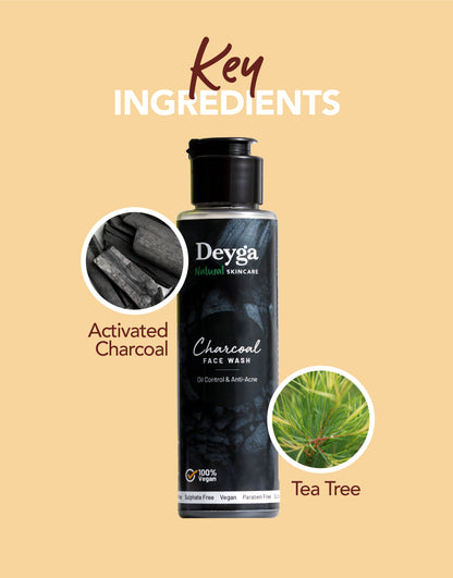 deyga Charcoal Face Wash key ingredients