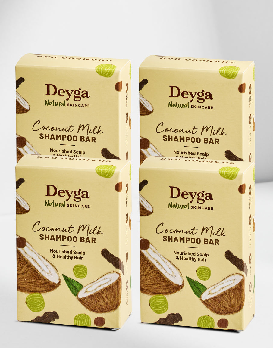 deyga Coconut Milk Shampoo Bar pack of 4