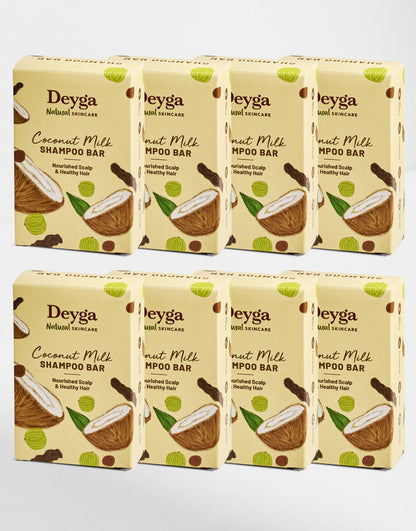 deyga Coconut Milk Shampoo Bar pack of 8