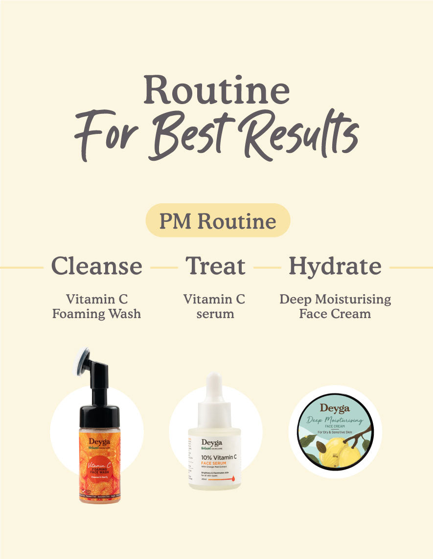 deyga vitamin c serum routine