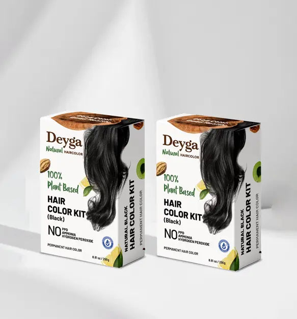 Deyga 100% Plant Based Hair Color - Black