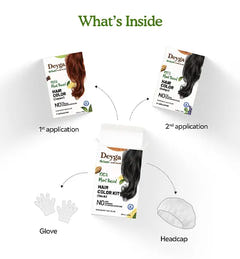 Deyga 100% Plant Based Hair Color - Black