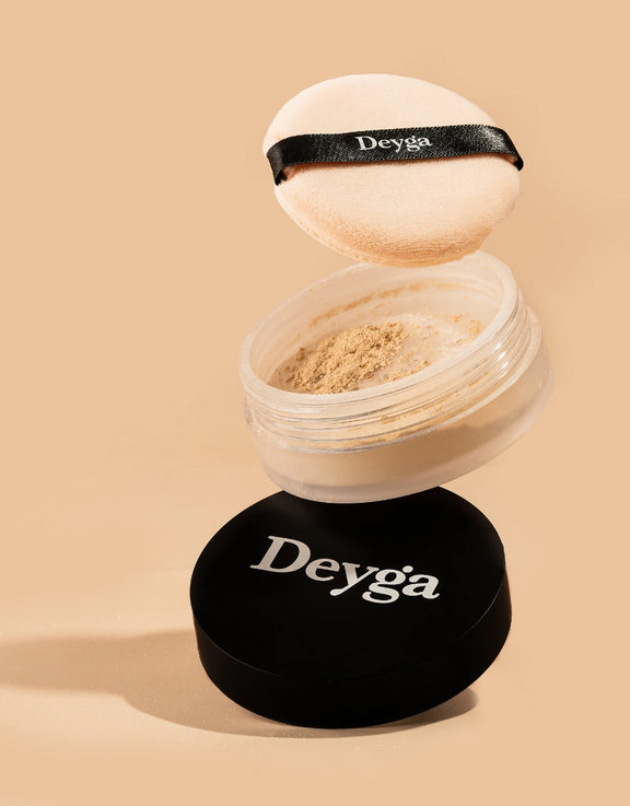 Deyga organic compact powder - loose powder for face - organic face powder