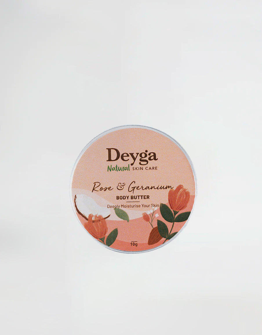 Rose & geranium body butter Mini 10g